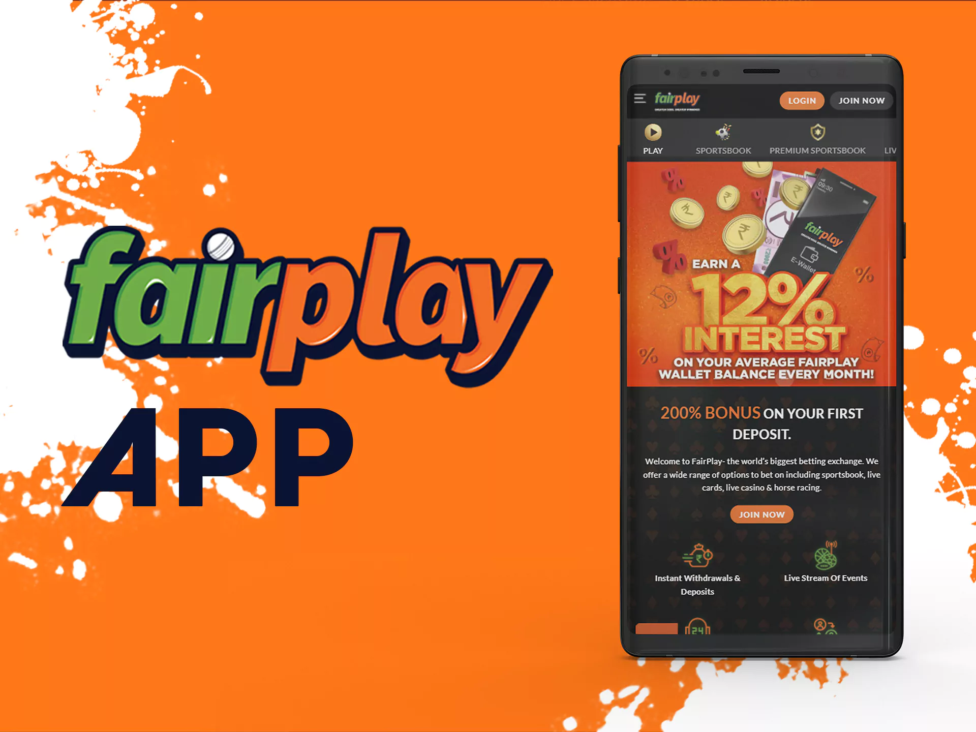 Bet at Fairplay with app.