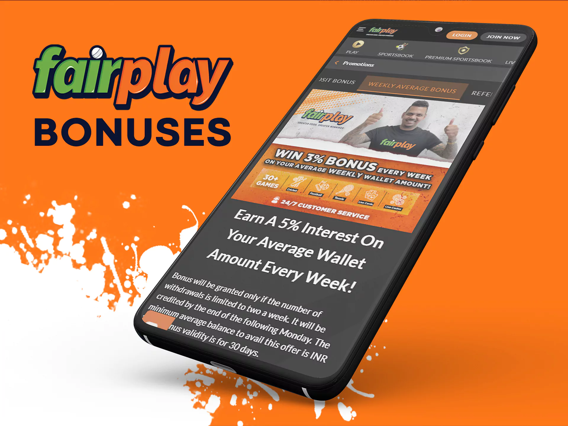 Fairplay allows you to get bonuses.