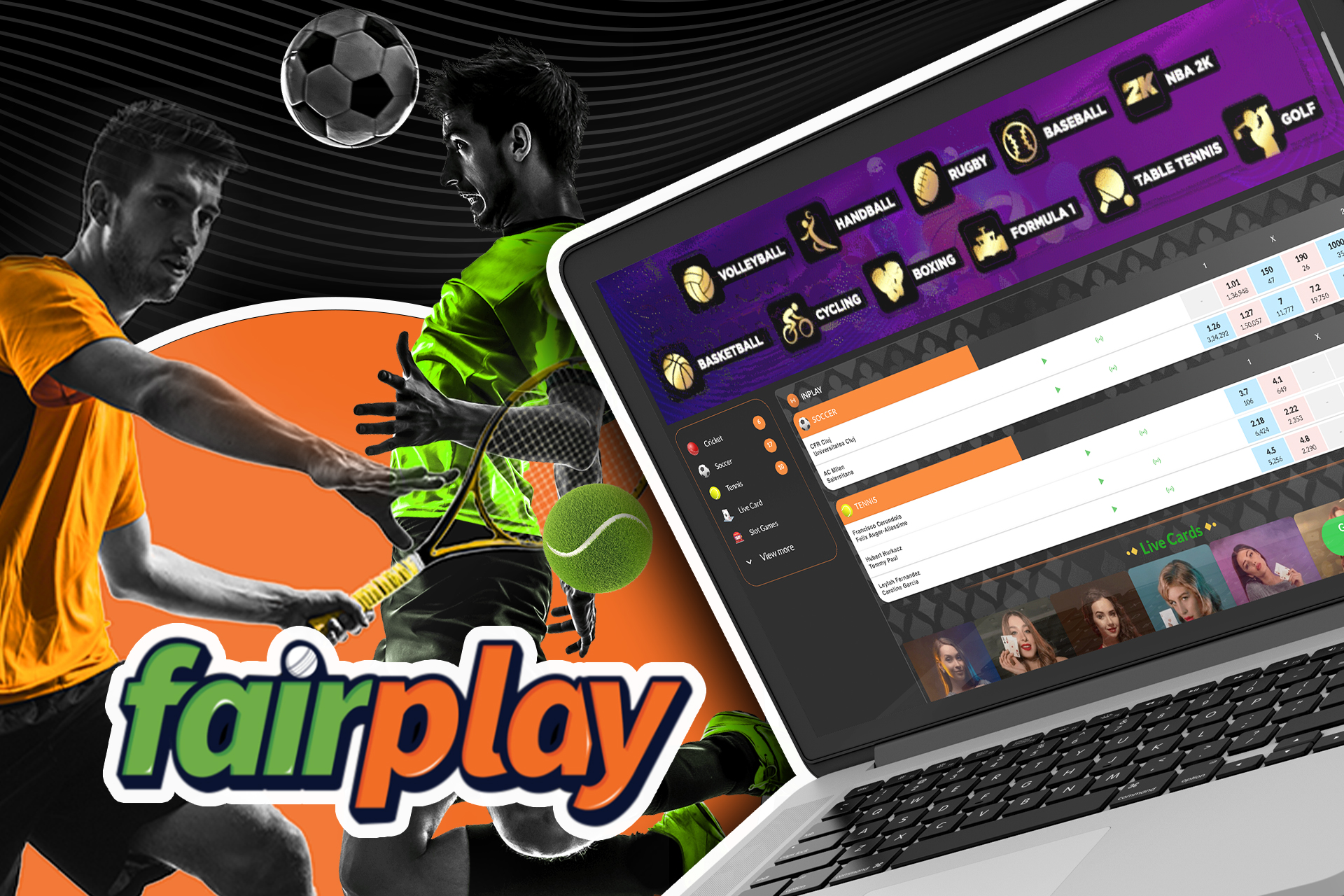 There are also many various sports that you can bet on in the Fairplay app.