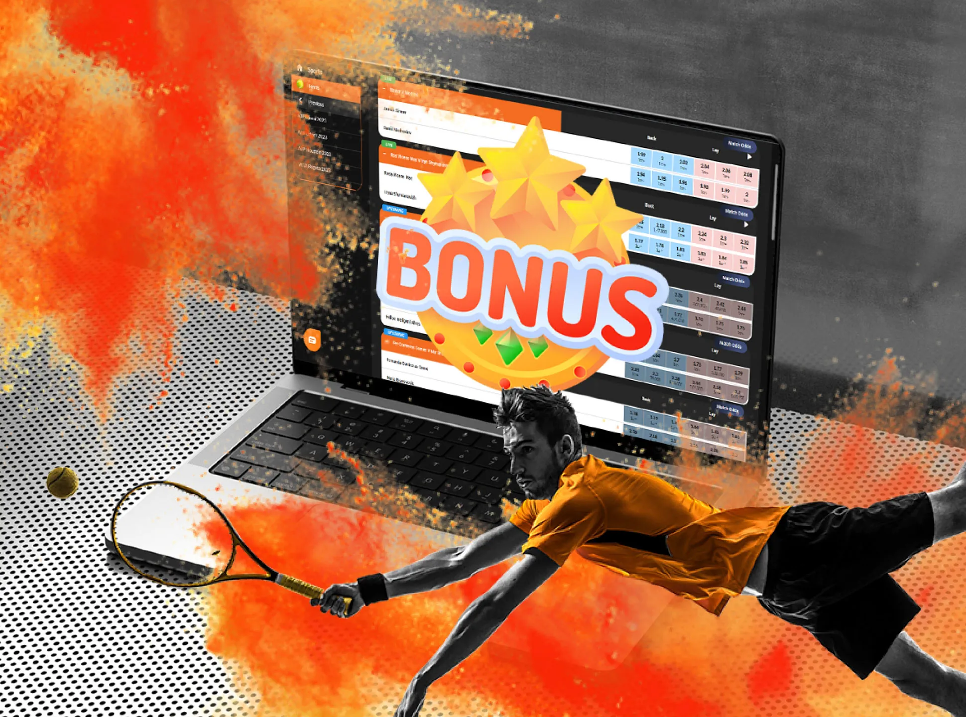 Fairplay offers a 300% welcome bonus which you can spend on tennis betting.