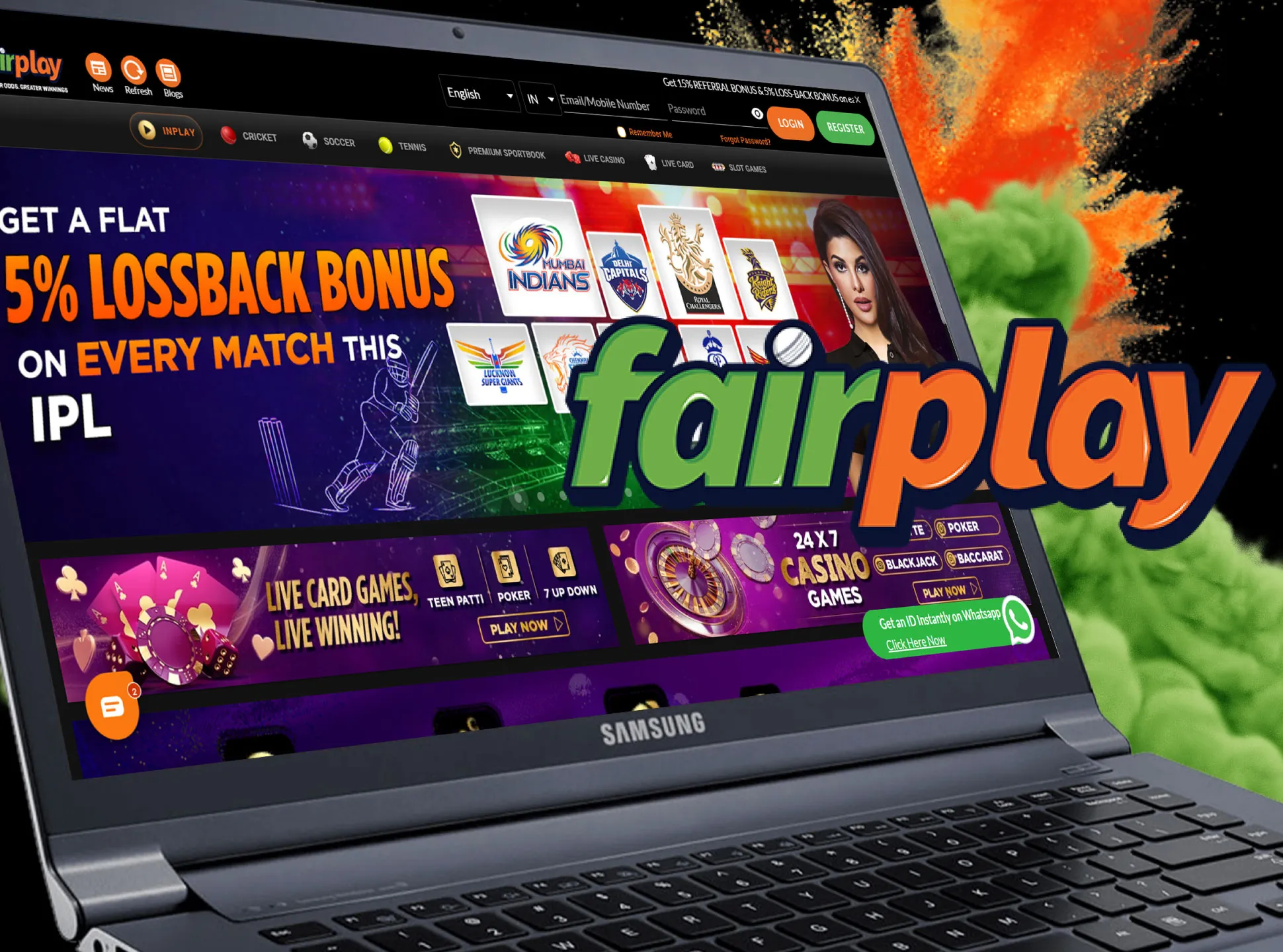 Go to the Fairplay official website, sign up and start betting.