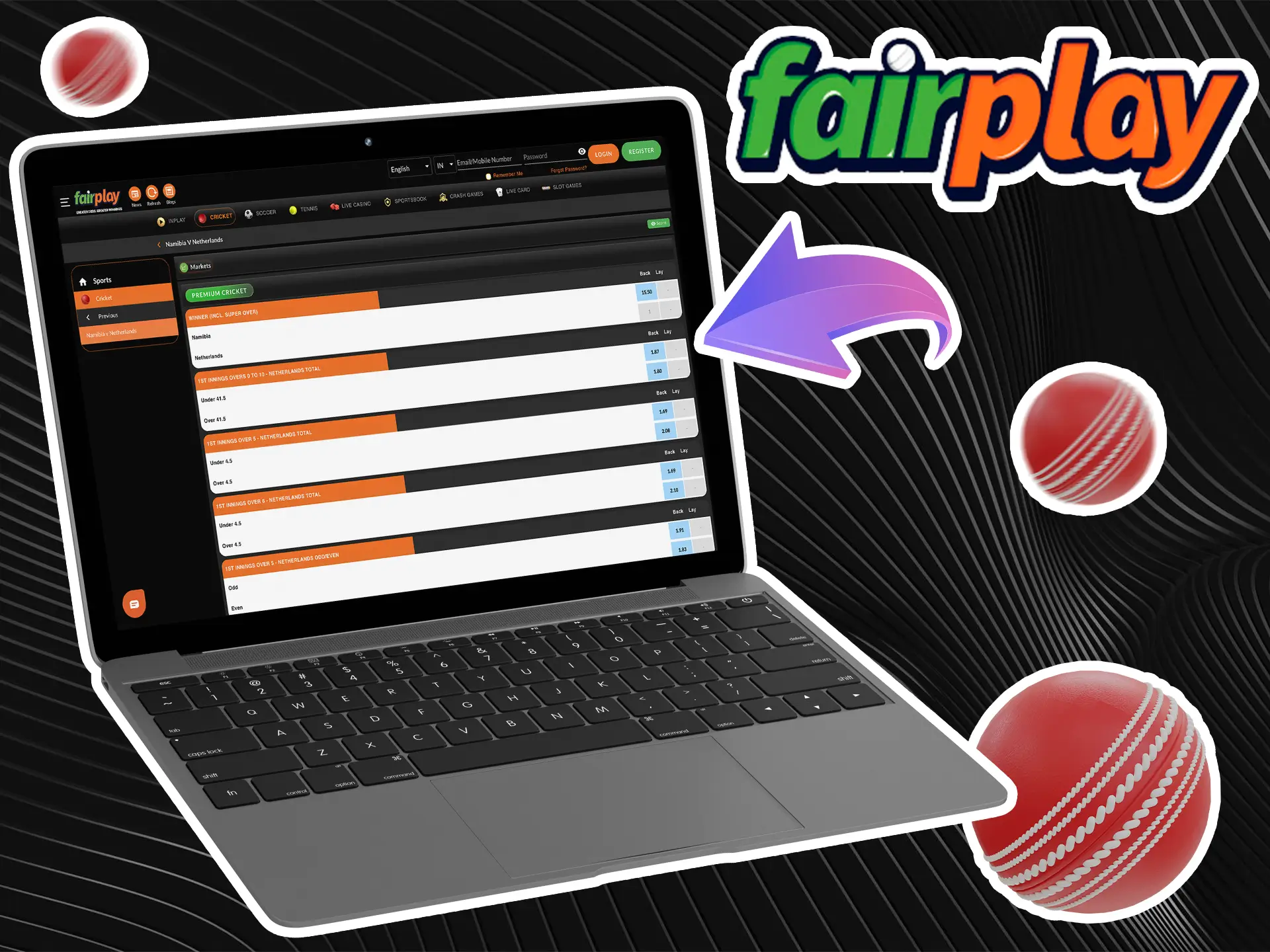 Go to the Fairplay site and make your first winning bet using the casino bonuses.