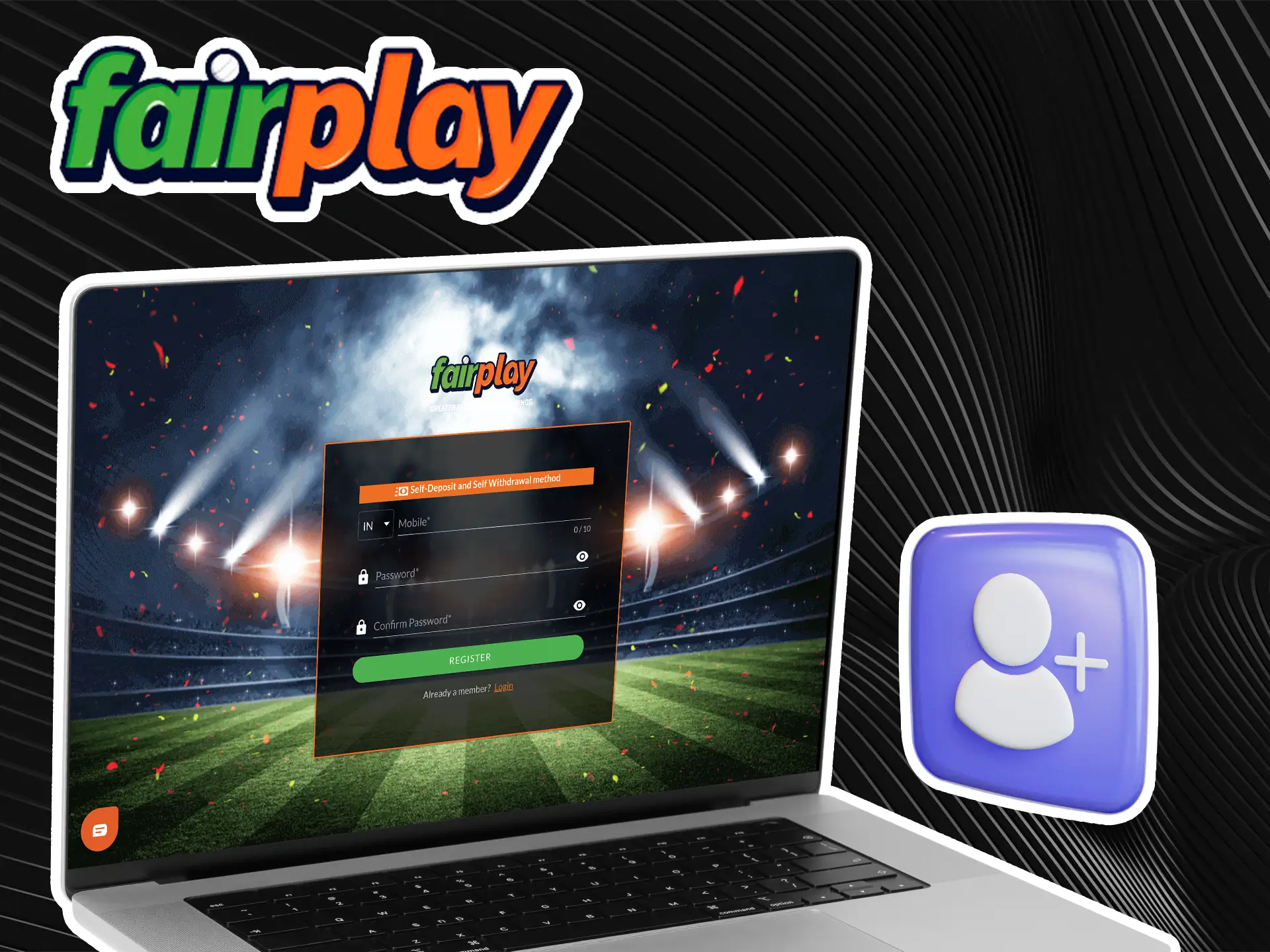 Before you start your journey into the world of gambling and betting, register on the Fairplay website.