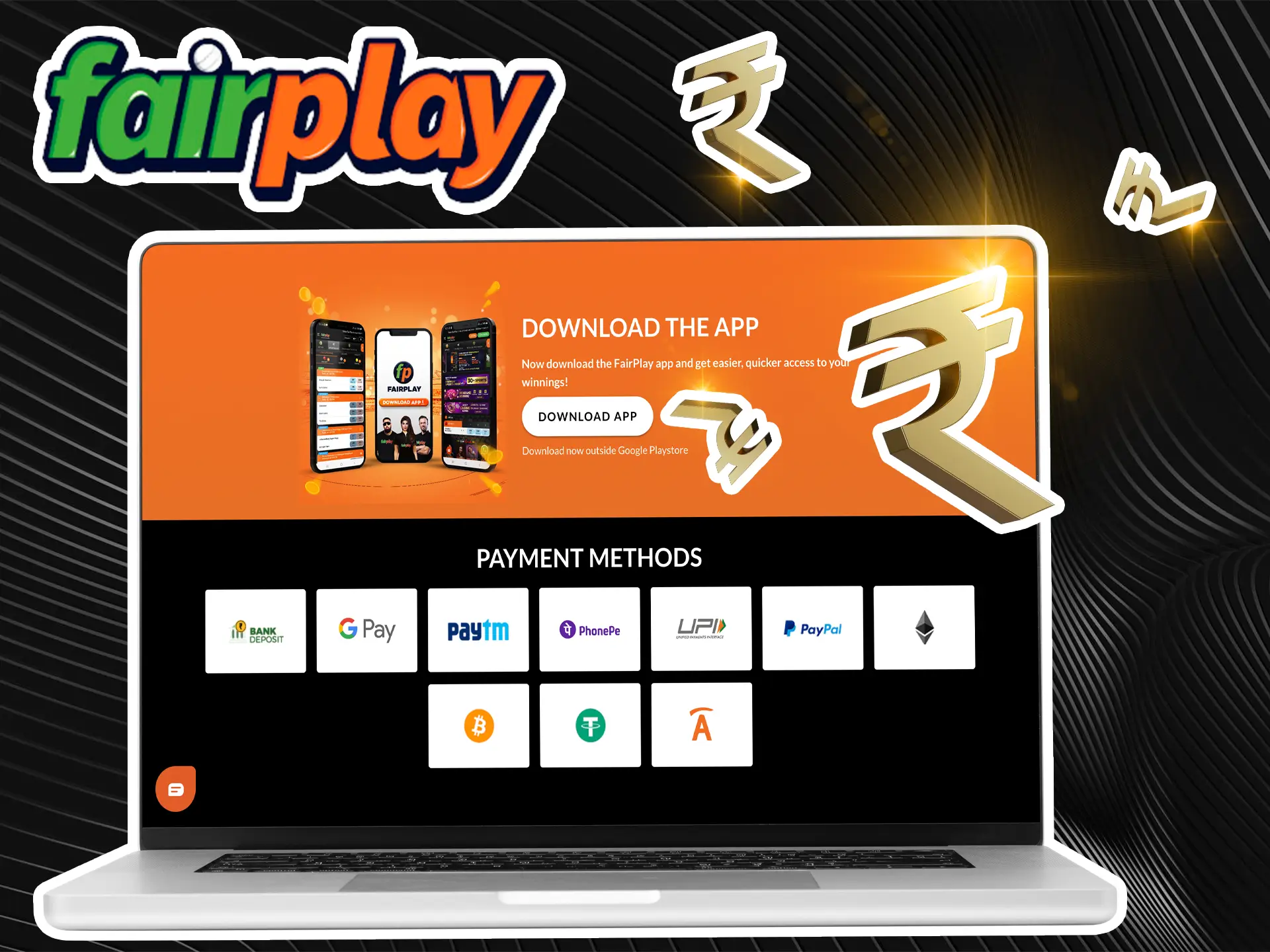 Use a withdrawal and deposit method that is convenient for you at Fairplay Casino.